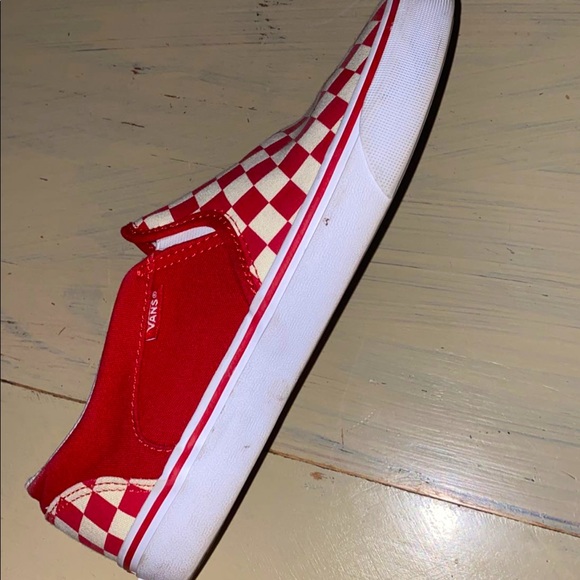 Red & White Checkered Vans - Picture 3 of 3